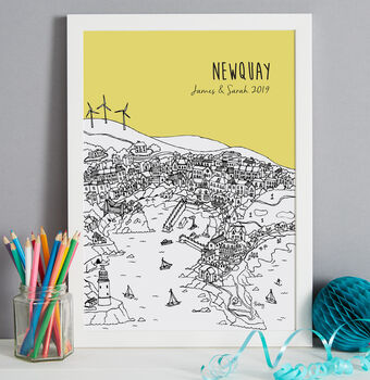 Personalised Newquay Print, 8 of 10