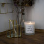 White Frosted Glass Empowering Candle, thumbnail 2 of 6