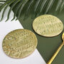 Green Round Nanny Ceramic Coaster, thumbnail 10 of 12