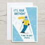 Funny Skiing Birthday Card For Her, thumbnail 3 of 3
