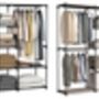 Portable Open Wardrobe Clothes Organiser Rack Shelves, thumbnail 9 of 9