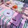 Pink And Green Squiggle Placemat, thumbnail 3 of 5