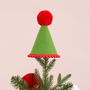 Felt Elf Hat Tree Topper, thumbnail 1 of 2