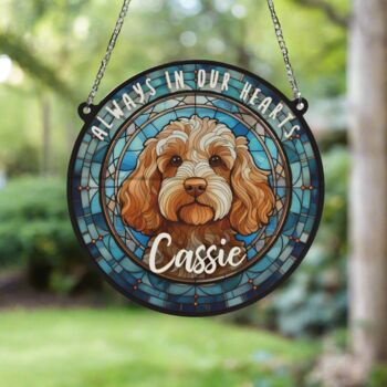 Cockapoo Golden Memorial Suncatcher, 6 of 6