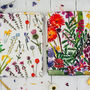 Wildflower Bouquet Watercolour Tea Towel, thumbnail 7 of 7