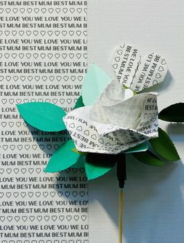 Fold Your Own Rose With A Personalised Message, 2 of 5