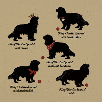 Personalised Print For One Or Two King Charles Spaniels, 2 of 12