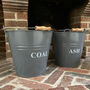 Ash Bucket And Coal Bucket Fireside Set, thumbnail 1 of 5
