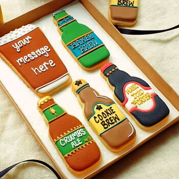 Hand Iced Craft Ale Letterbox Cookie Gift, 2 of 4