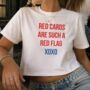 Red Cards Red Flags England Football Baby Tee T Shirt, thumbnail 1 of 5