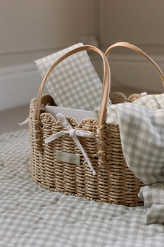 Scallop Edge Nappy Caddy Basket, 5 of 7