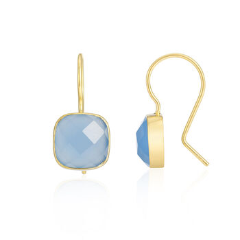 Mondello Silver Or Gold Plated Gemstone Hook Earrings, 7 of 10