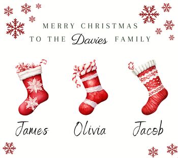 Personalised Christmas Scented Candle Gift Set For Family, Mum And Dad, 4 of 7
