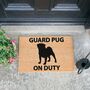 Pug Dog Print Doormat, thumbnail 1 of 2