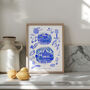 Rhs Garden Bridgewater Manchester Art Print Painted Blue Scenes Poster, thumbnail 1 of 7