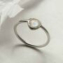 Sterling Silver Moonstone Ring, thumbnail 1 of 5
