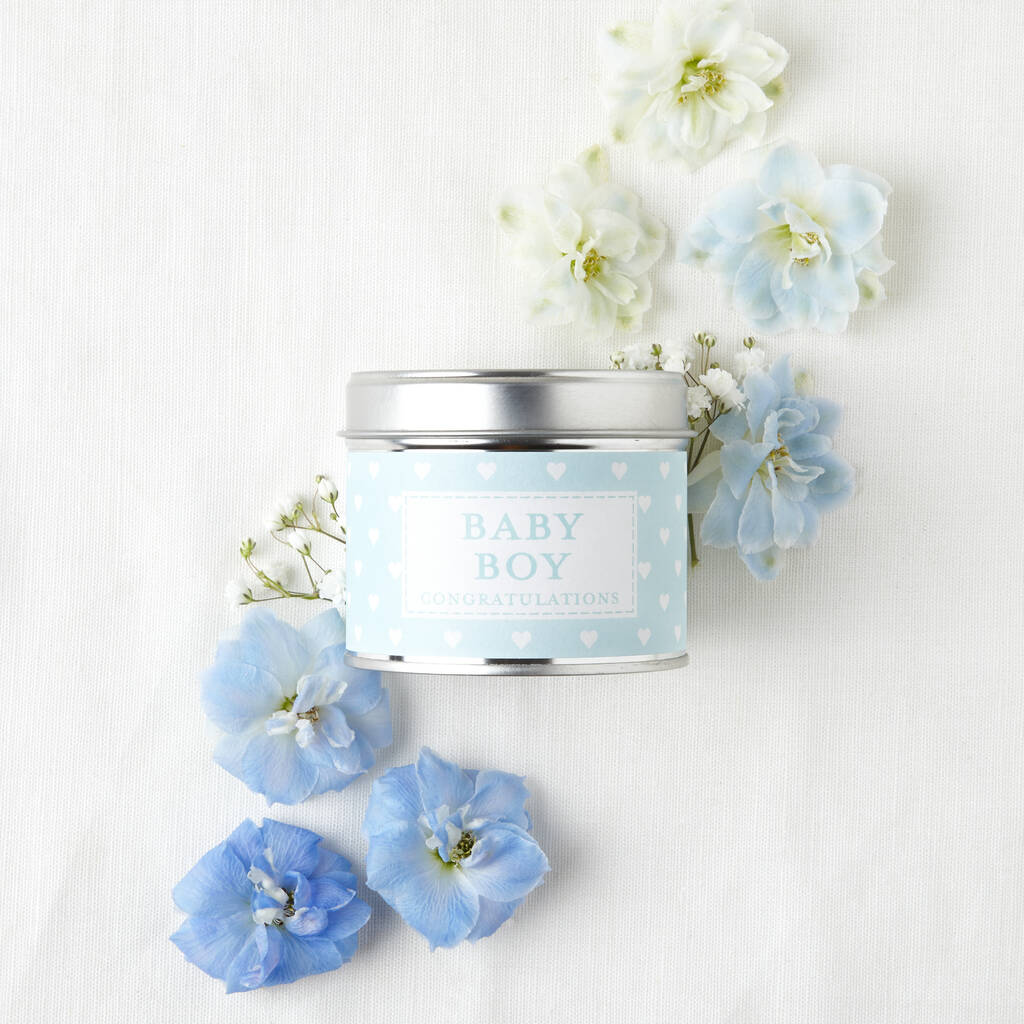 Baby Boy Scented Candle Gift By The Country Candle Company