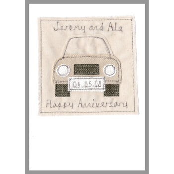 Personalised Car Wedding Or Anniversary Card, 8 of 12