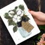 Personalised Cotton Flower Scented Birthday Card, thumbnail 1 of 7