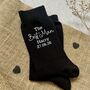 Personalised The Best Man Wedding Day Socks, thumbnail 2 of 3