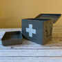 Medical Supplies Storage Tin In French Grey, thumbnail 1 of 6
