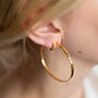 Statement Hand Hammered Hoops, thumbnail 3 of 7