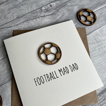 Football Mad Dad Birthday/Father's Day Card, 2 of 3