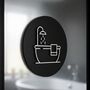 Bathroom Door Sign With Raised Bath Design, thumbnail 7 of 7