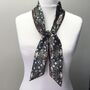 Handmade 100% Mulberry Liberty Silk Skinny Scarf Gst, thumbnail 1 of 3