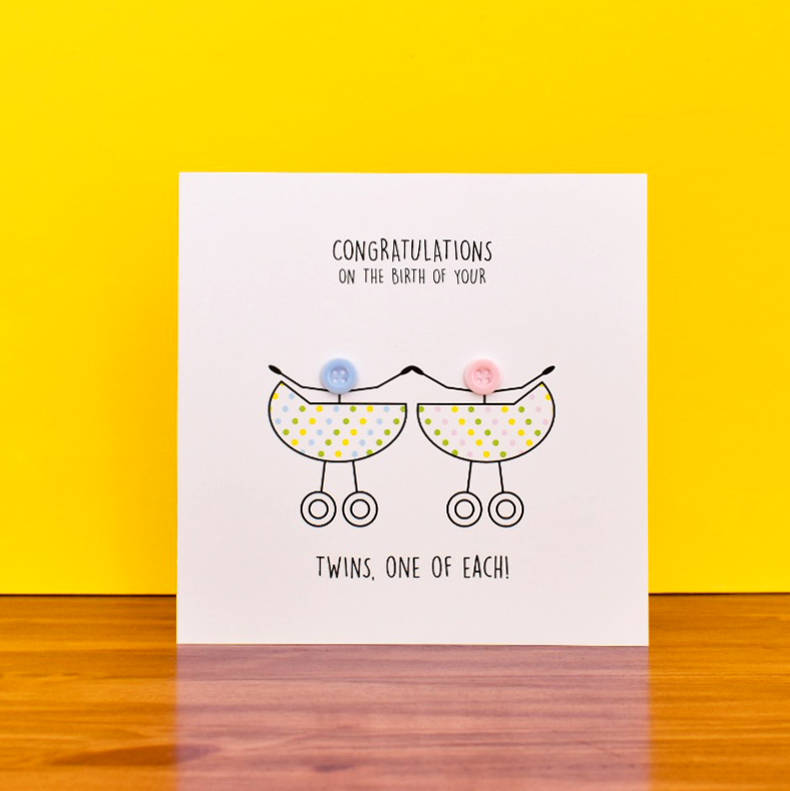 new baby congratulations button card by mrs l cards ...