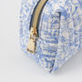 Bunny Blues Small Quilted Makeup Bag, thumbnail 5 of 7