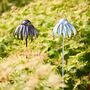 Recycled Metal Echinacea Flower Garden Stake Decoration, thumbnail 1 of 10