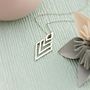 Personalised Deluxe Family Names Geometric Necklace, thumbnail 3 of 7