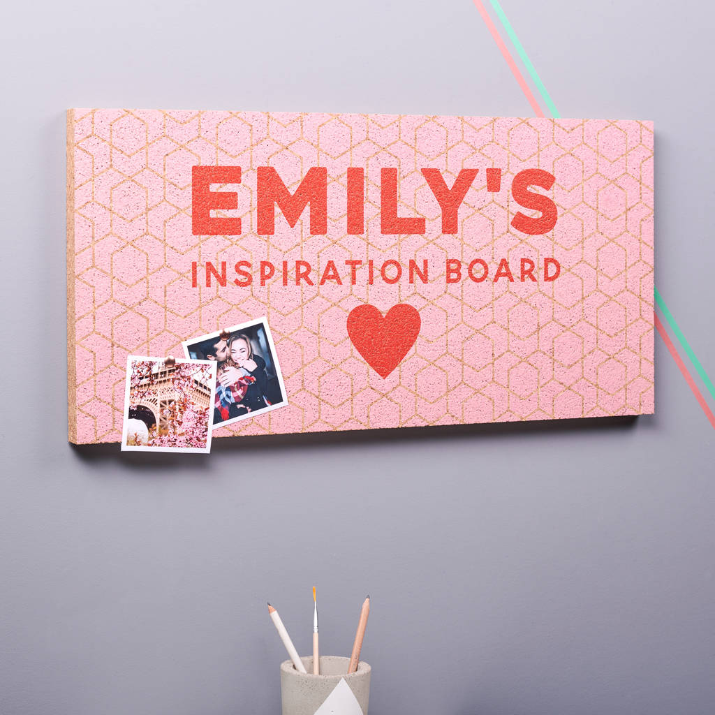 Personalised Inspiration Cork Pin Board, 1 of 4