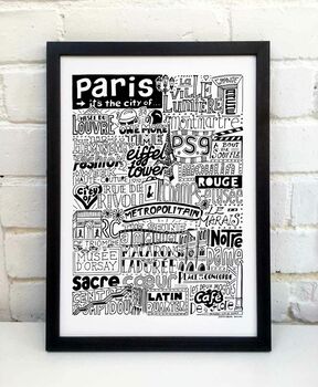 Paris Landmarks Print, 6 of 9