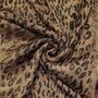 Leopard Print Viscose Metallic Kimono Beach Coverup, thumbnail 5 of 5