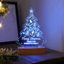 Personalised Christmas Tree Wooden Based LED Christmas Light, thumbnail 12 of 12