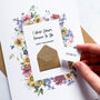 Personalised Floral Forever To Go Anniversary Card, thumbnail 1 of 7