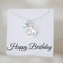 Birthday Gift For Her, Sterling Silver Giraffe Family Necklace, thumbnail 1 of 6