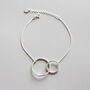 Sterling Silver Interlocking Circles Bracelet, thumbnail 1 of 4