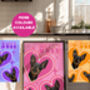 Custom Pet Dog Cat Portrait Groovy Print, thumbnail 1 of 5