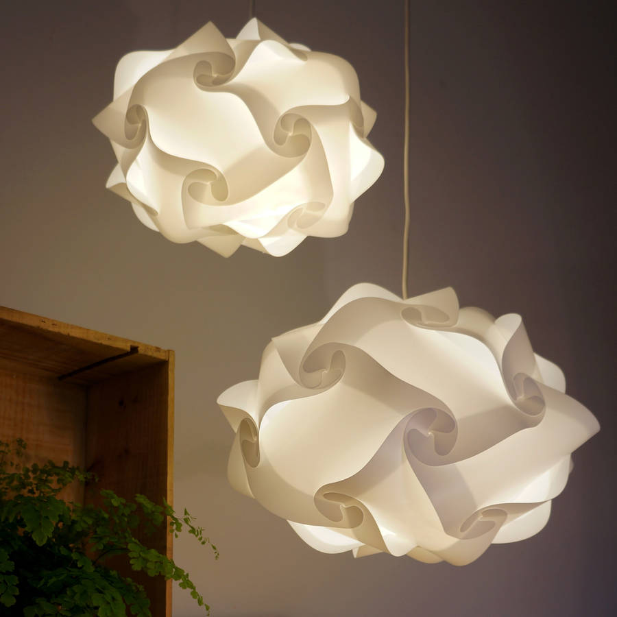 White Ceiling Pendant Smarty Lamps Tukia Lampshade, 1 of 7