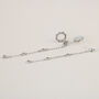 Crystal Circle Chain Dangle Stud Earrings, thumbnail 2 of 2