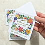10 X Colourful Floral Wildflower Seed Packet Wedding Favours, thumbnail 1 of 10