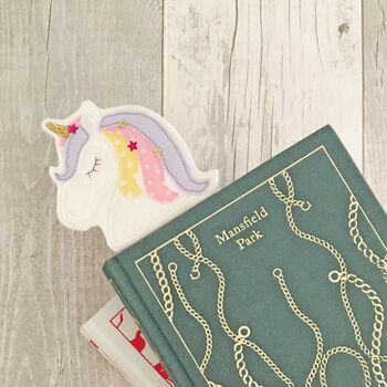 Personalised Unicorn Fabric Bookmark, 4 of 12