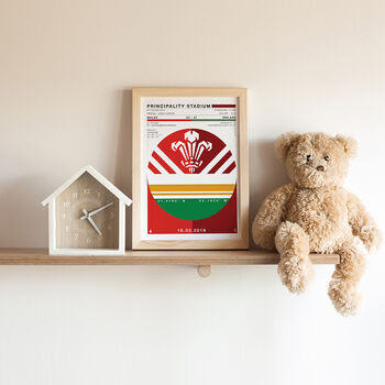 First Wales Rugby Match Day Print Customisable, 2 of 5