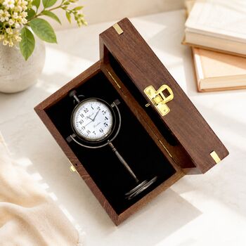 Personalised 11th Anniversary Bronze Desk Clock, 2 of 12