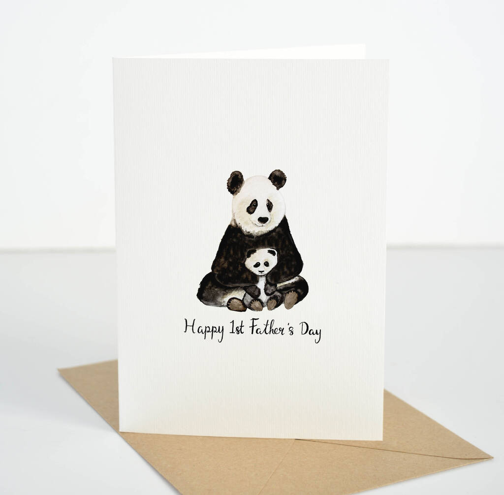 Panda 1st Father's Day Card By High Tide Illustrations