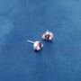 February Birthstone Amethyst Stud Earrings, thumbnail 2 of 7