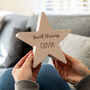 Personalised Sweet Dreams Wood Star New Baby Gift, thumbnail 1 of 5